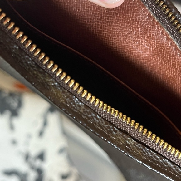 Louis Vuitton Brown Monogram Zip Pouch Clutch - Picture 9 of 16